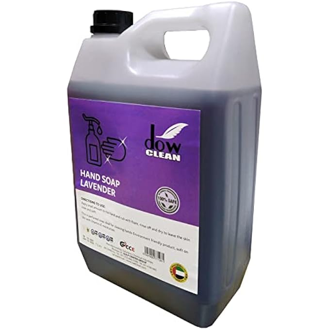 Dow Clean صابون سائل مضاد للبكتيريا - 5 لتر لافندر، نظافة اليدين - Image 3